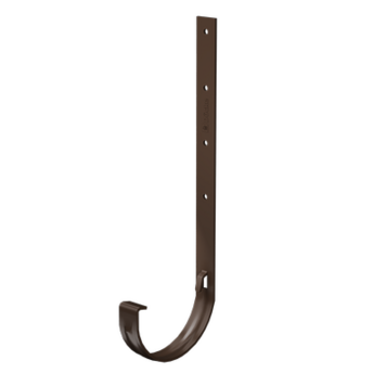Кронштейн жёлоба металлический Премиум (Premium) Шоколад, (RAL 8019)